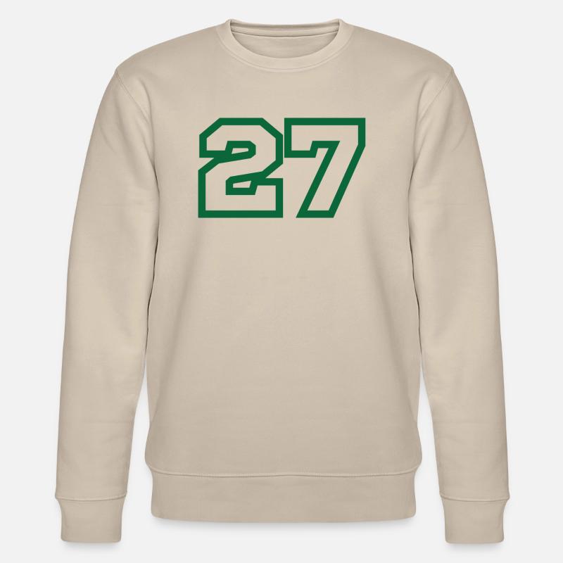 Numéro 27 sport vert - Sweat bio CHANGER Stanley/Stella Unisexe - beige