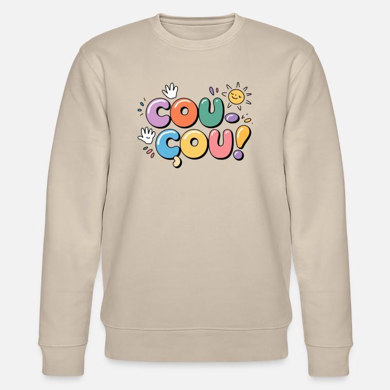 Coucou - Message en Douceur - Sweat bio CHANGER Stanley/Stella Unisexe - beige