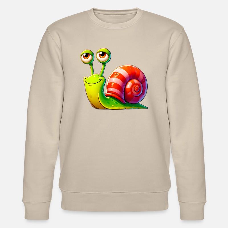 Schnecke - Stanley/Stella Unisex Bio-Sweatshirt CHANGER  - Beige