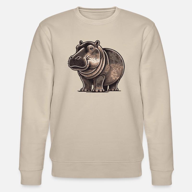 Nilpferd - Stanley/Stella Unisex Bio-Sweatshirt CHANGER  - Beige