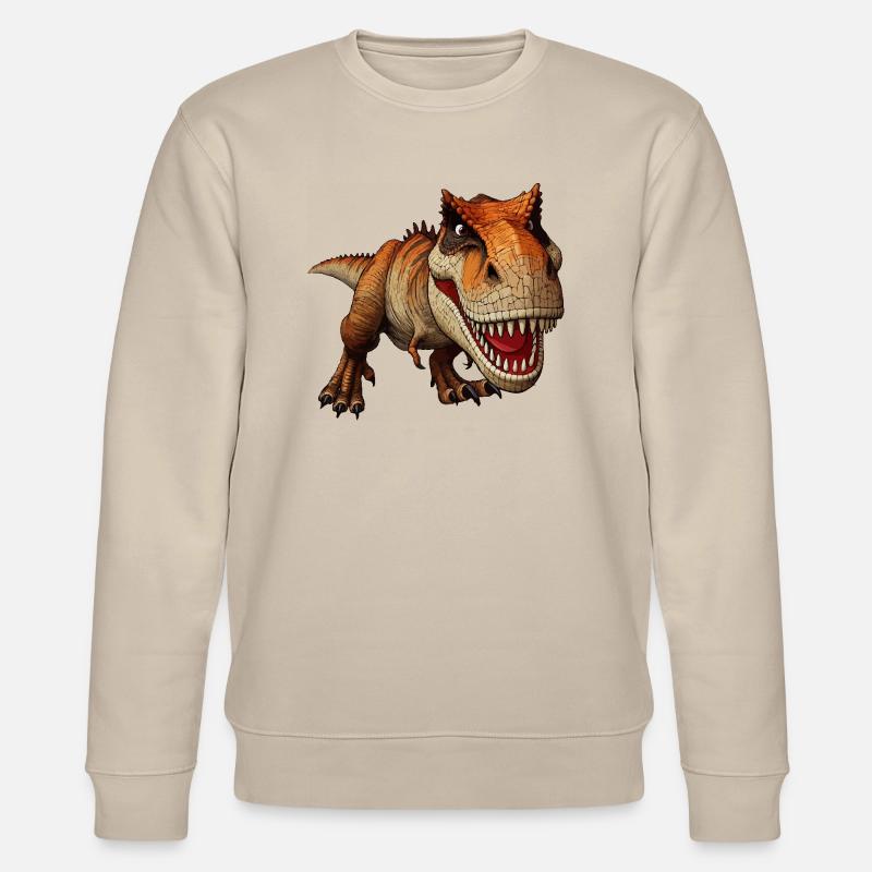 T-Rex greift an png - Stanley/Stella Unisex Bio-Sweatshirt CHANGER - Beige