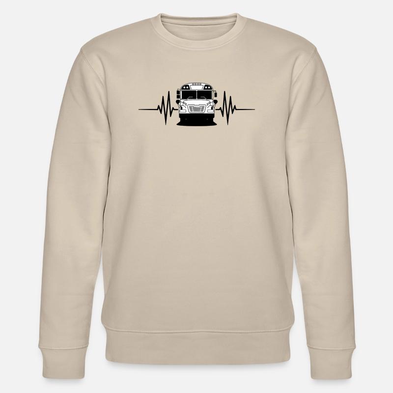 Herzschlag-Bus - Stanley/Stella Unisex Bio-Sweatshirt CHANGER  - Beige