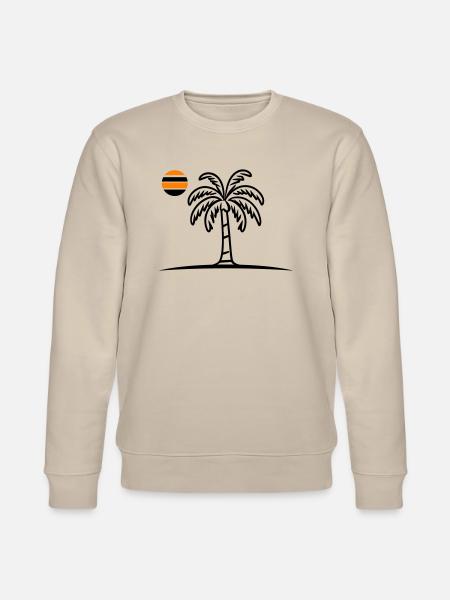 Island Palm Tree Summer - Stanley/Stella CHANGER Unisex Organic Sweatshirt - beige