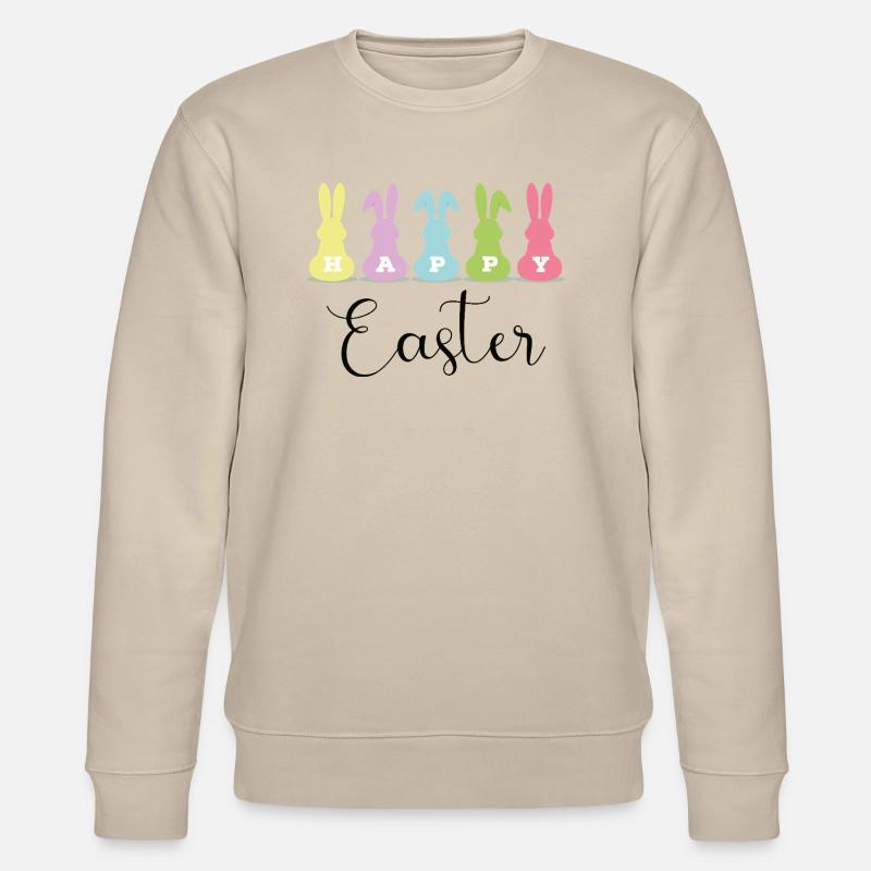 Happy Easter - Stanley/Stella Unisex Bio-Sweatshirt CHANGER  - Beige
