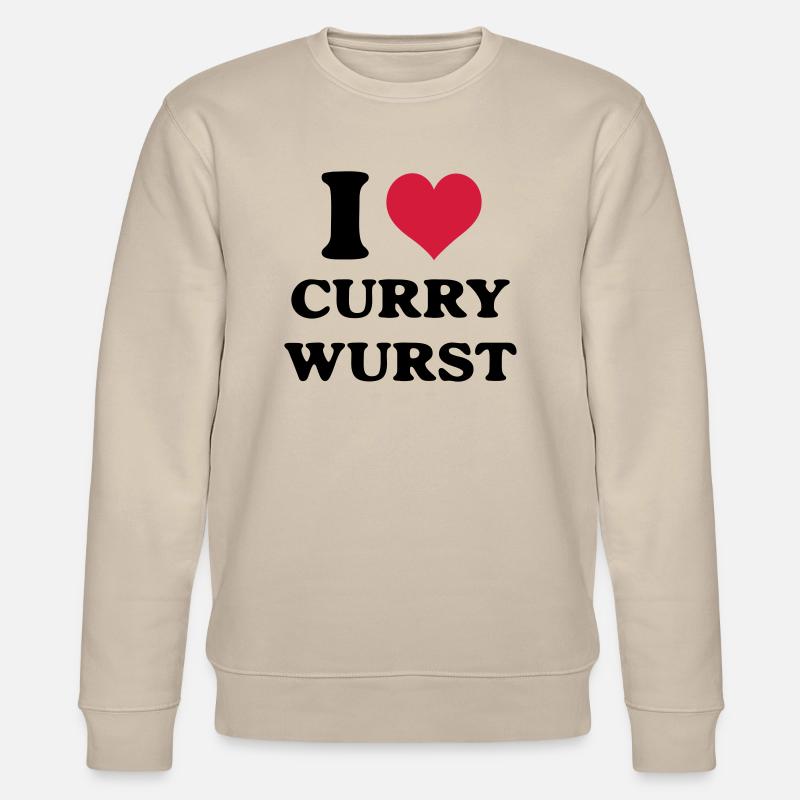 Currywurst i love - Stanley/Stella Unisex Bio-Sweatshirt CHANGER  - Beige