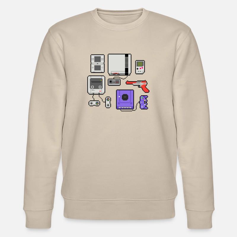 Pixel art console - Sweat bio CHANGER Stanley/Stella Unisexe - beige