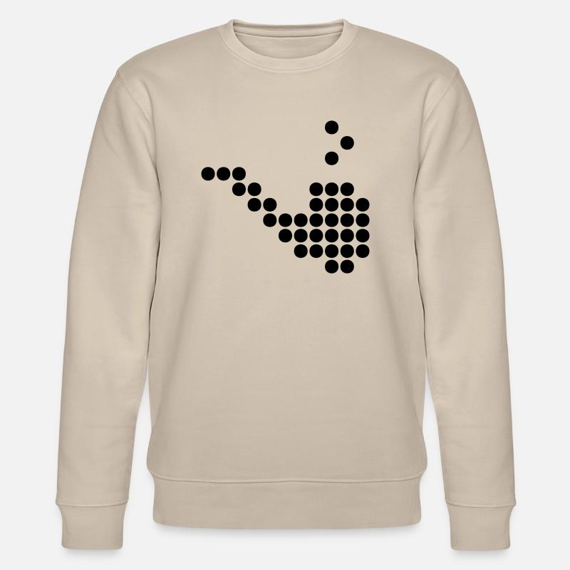 pipe dots - Sweat bio CHANGER Stanley/Stella Unisexe - beige