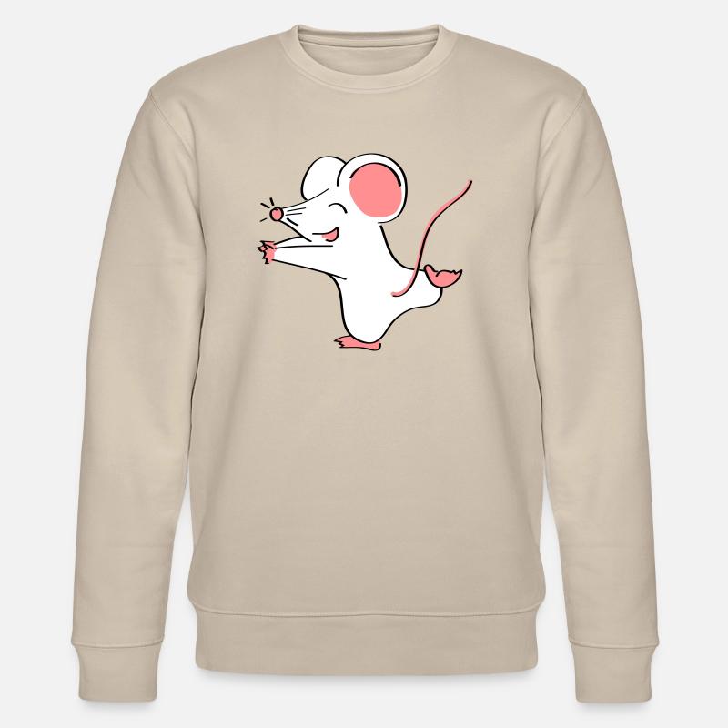 Mäusepaar Teil 1 - Stanley/Stella Unisex Bio-Sweatshirt CHANGER  - Beige