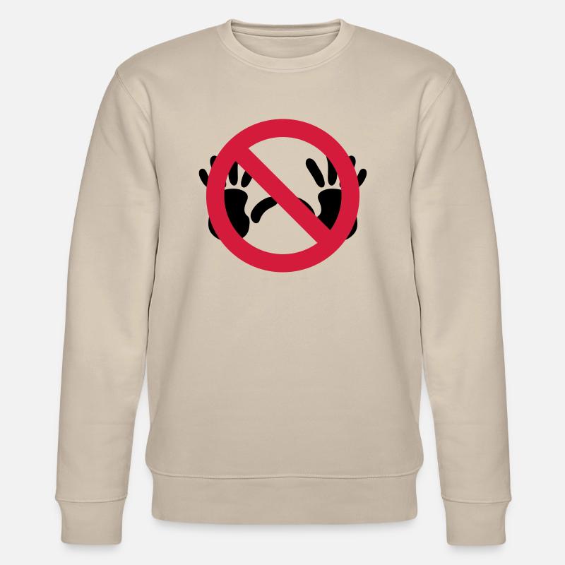 Nix grapschen SVG - Stanley/Stella Unisex Bio-Sweatshirt CHANGER  - Beige