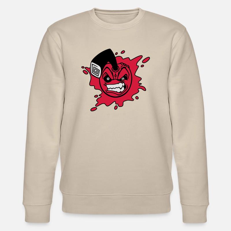 Angry cherry - Stanley/Stella Unisex Bio-Sweatshirt CHANGER  - Beige