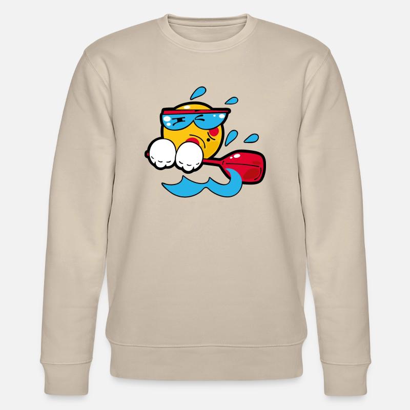 Smiley Rowing - Stanley/Stella Unisex Bio-Sweatshirt CHANGER  - Beige