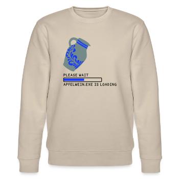 S’IL VOUS PLAÎT ATTENDRE Le cidre est en cours de chargement... - Sweat bio CHANGER Stanley/Stella Unisexe - beige - Devant - Nik (191cm) & Marisol (170cm)