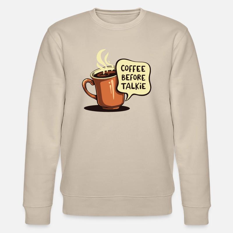 LE CAFÉ AVANT LE TALKIE - Sweat bio CHANGER Stanley/Stella Unisexe - beige