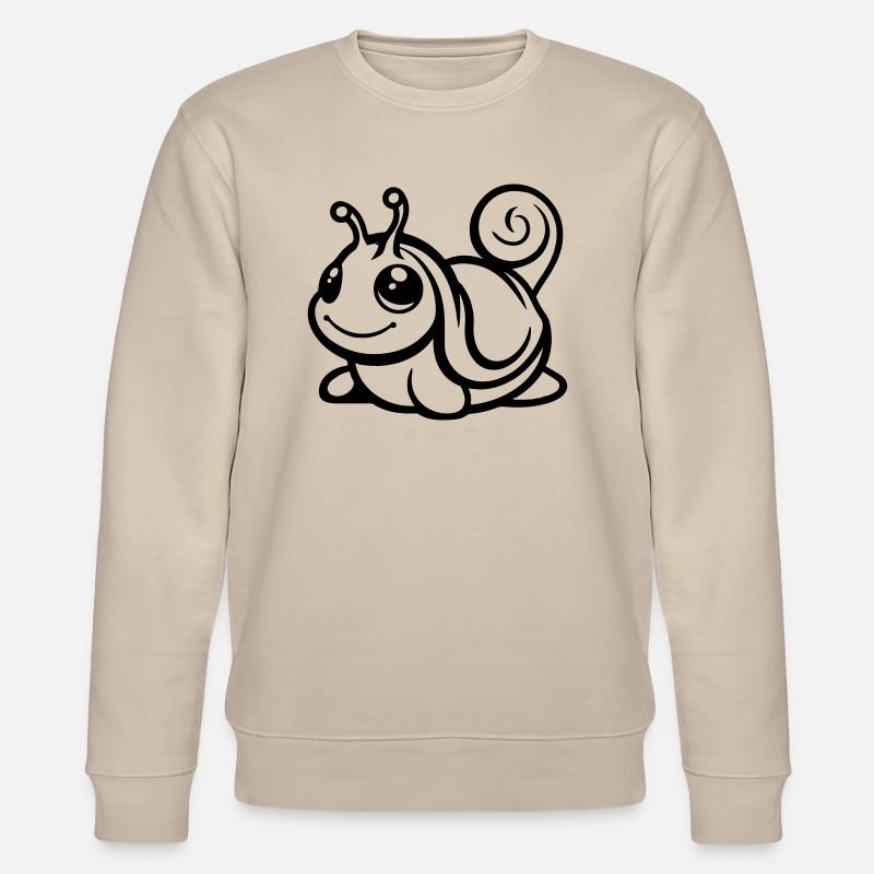 Snail Comic - Stanley/Stella CHANGER Unisex Organic Sweatshirt - beige