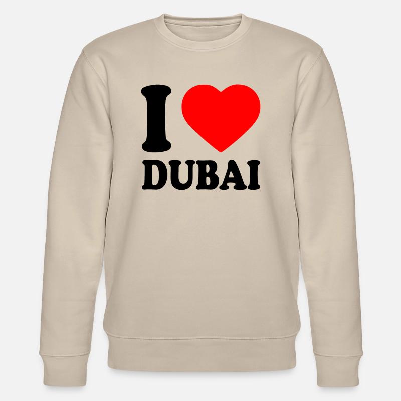 I love Dubai - Stanley/Stella Unisex Bio-Sweatshirt CHANGER  - Beige