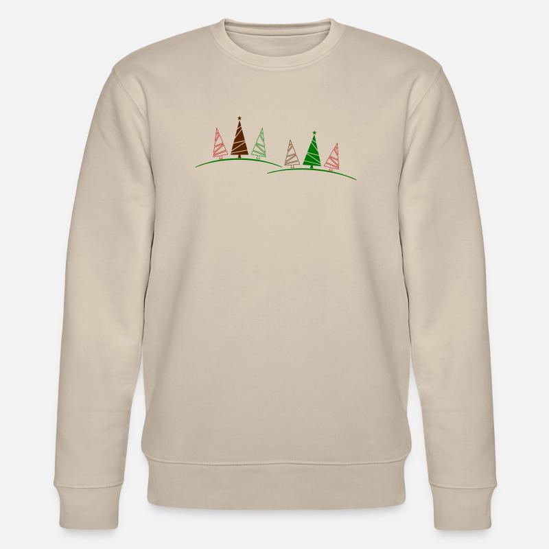 Weihnachtsbäume - Stanley/Stella Unisex Bio-Sweatshirt CHANGER  - Beige