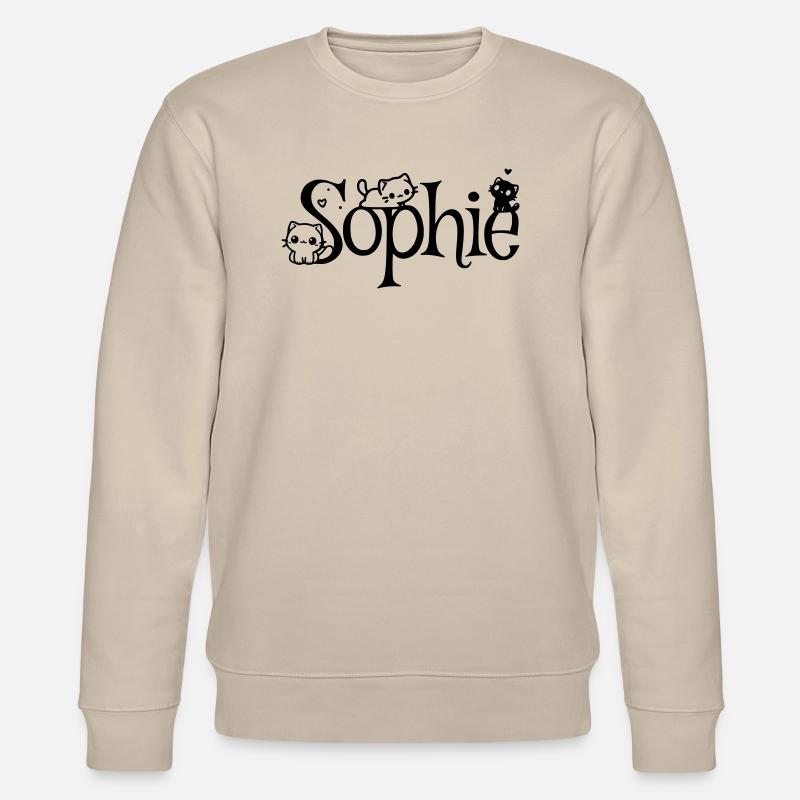 Sophie Nom Prénom Chaton Nom - Sweat bio CHANGER Stanley/Stella Unisexe - beige