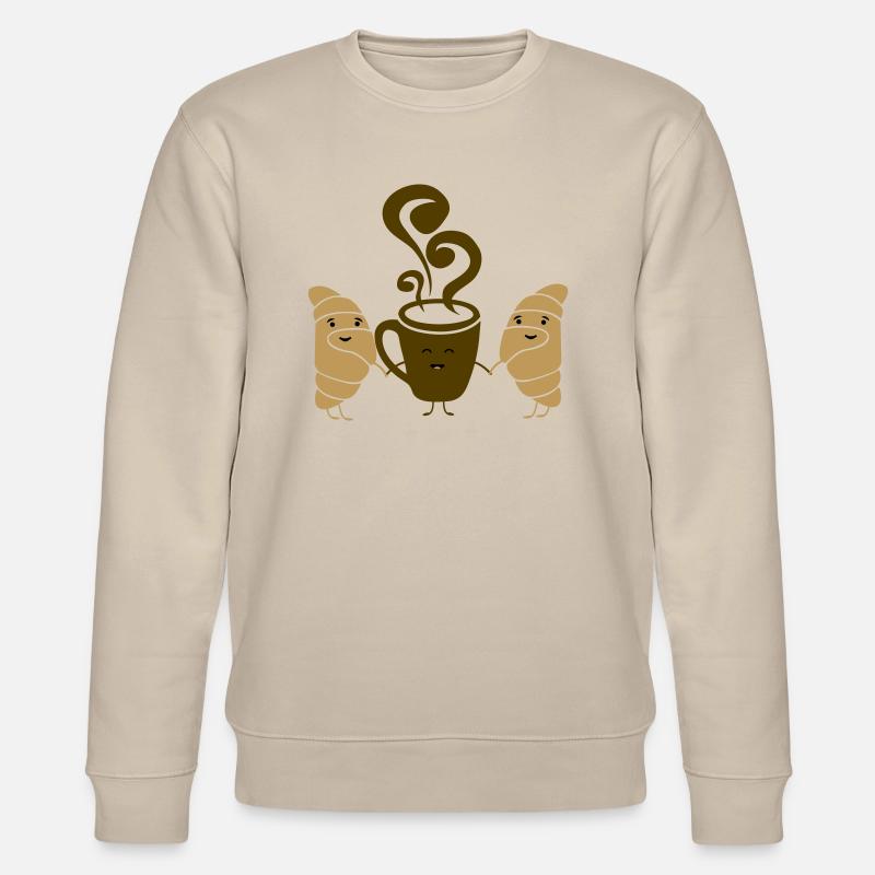 croissant kaffee - Stanley/Stella Unisex Bio-Sweatshirt CHANGER  - Beige