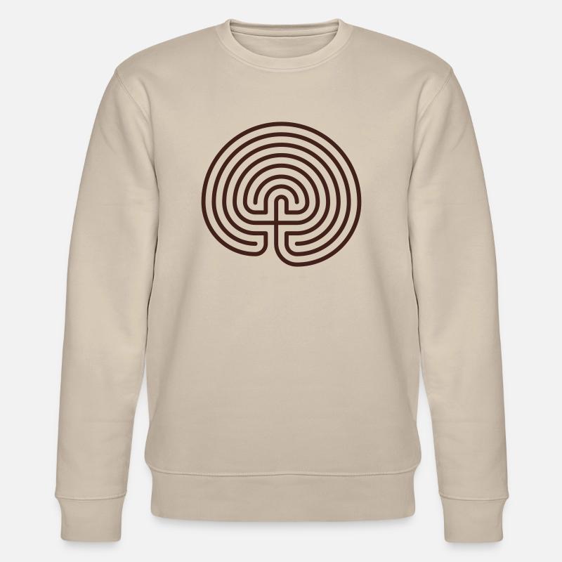 Labyrinth - Stanley/Stella Unisex Bio-Sweatshirt CHANGER  - Beige