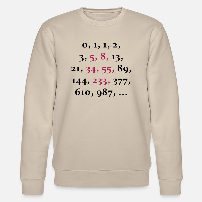 fibonacci sequence (2c) - Stanley/Stella CHANGER Unisex Organic Sweatshirt - beige