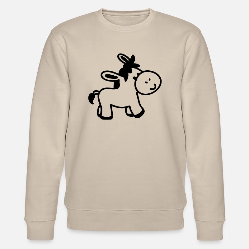 Esel - line - Stanley/Stella Unisex Bio-Sweatshirt CHANGER  - Beige