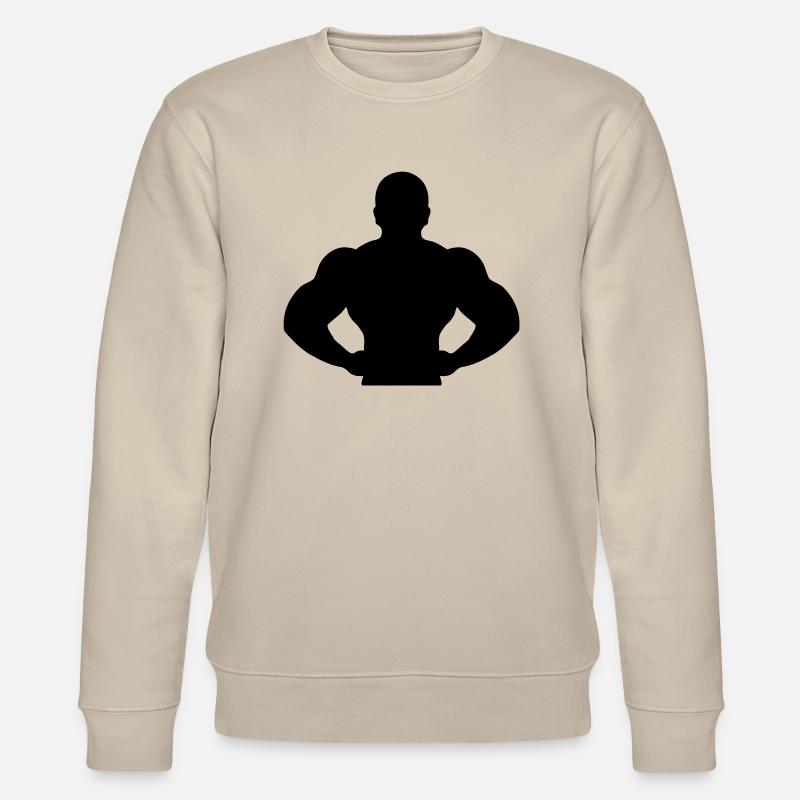 Muscle Man - Stanley/Stella Unisex Bio-Sweatshirt CHANGER  - Beige