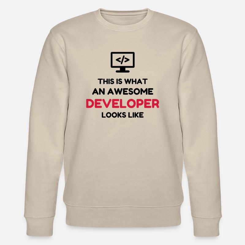 développeur / informatique / informaticien / - Sweat bio CHANGER Stanley/Stella Unisexe - beige