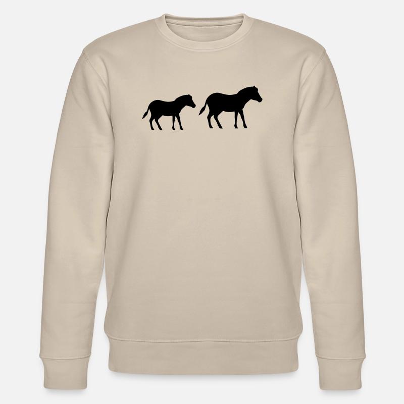 pferd pony 2 - Stanley/Stella Unisex Bio-Sweatshirt CHANGER  - Beige