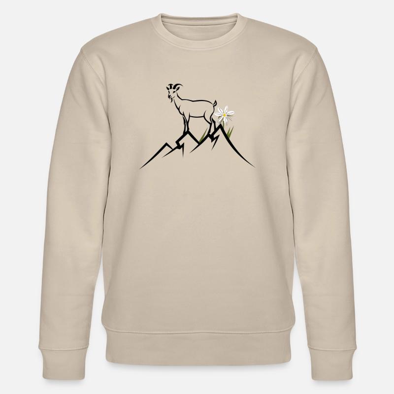 Berg, Alpen - Stanley/Stella Unisex Bio-Sweatshirt CHANGER  - Beige