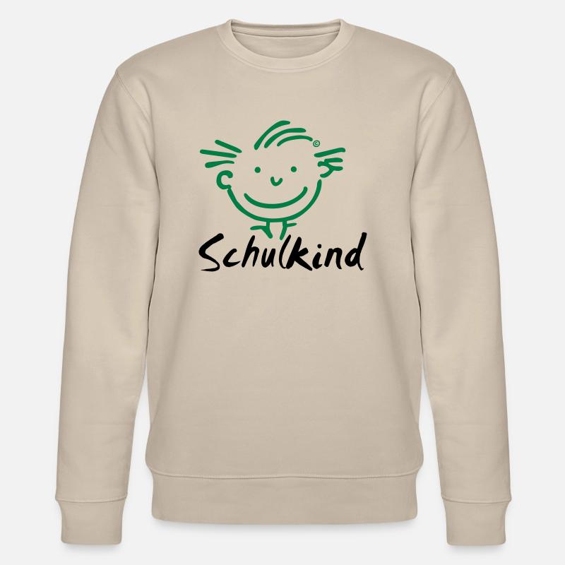 Junge Schulkind - Stanley/Stella Unisex Bio-Sweatshirt CHANGER - Beige