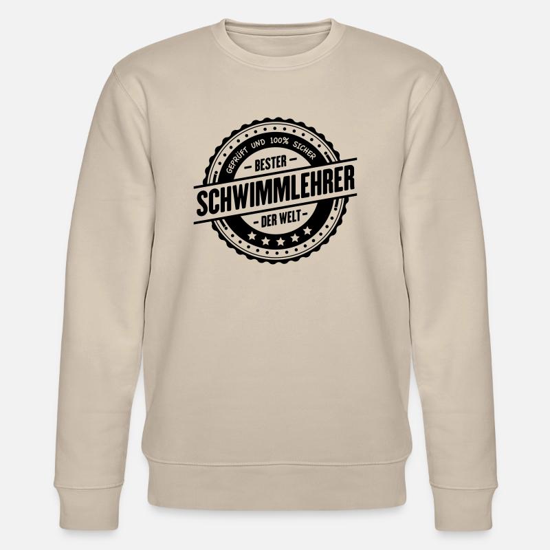 Bester Schwimmlehrer - Stanley/Stella Unisex Bio-Sweatshirt CHANGER  - Beige