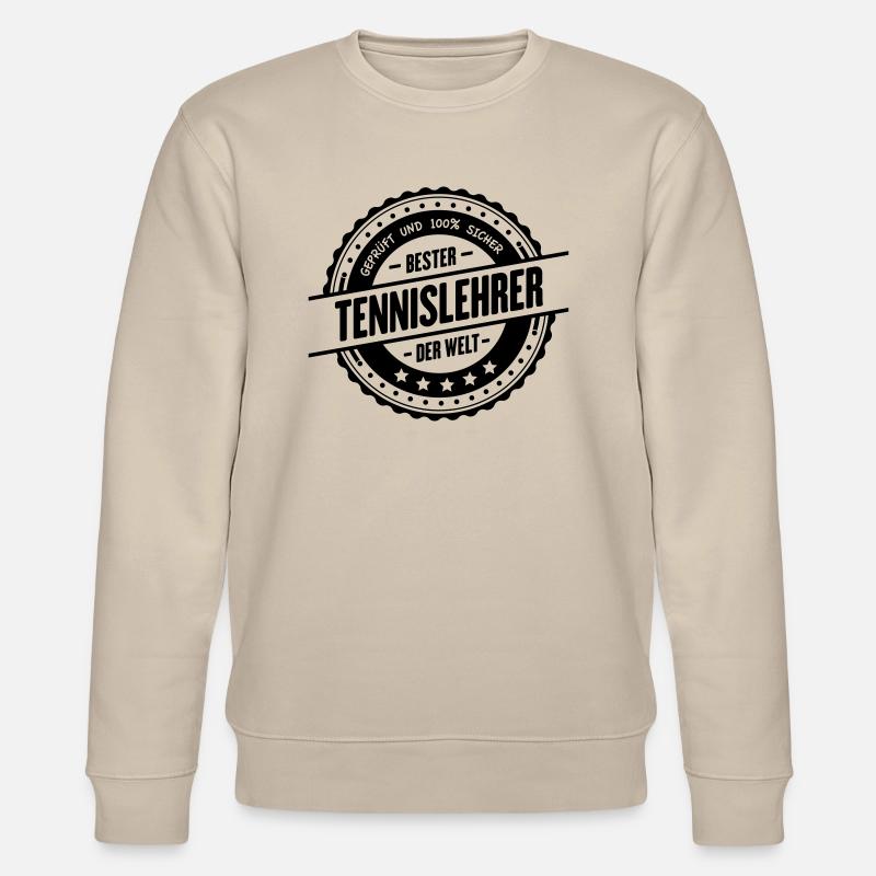 Bester Tennislehrer - Stanley/Stella Unisex Bio-Sweatshirt CHANGER  - Beige
