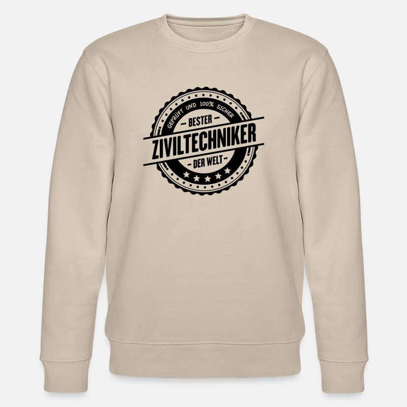 Bester Ziviltechniker - Stanley/Stella Unisex Bio-Sweatshirt CHANGER  - Beige