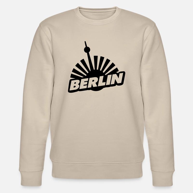 berlin - Stanley/Stella Unisex Bio-Sweatshirt CHANGER  - Beige