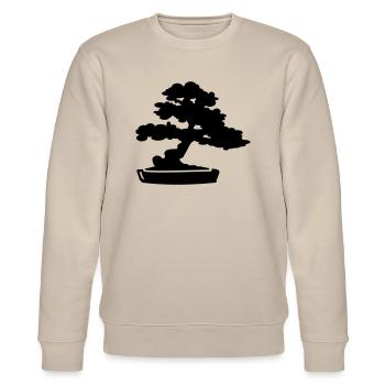 Bonsai Baum - Stanley/Stella Unisex Bio-Sweatshirt CHANGER  - Beige - Vorne - Nik (191cm) & Marisol (170cm)