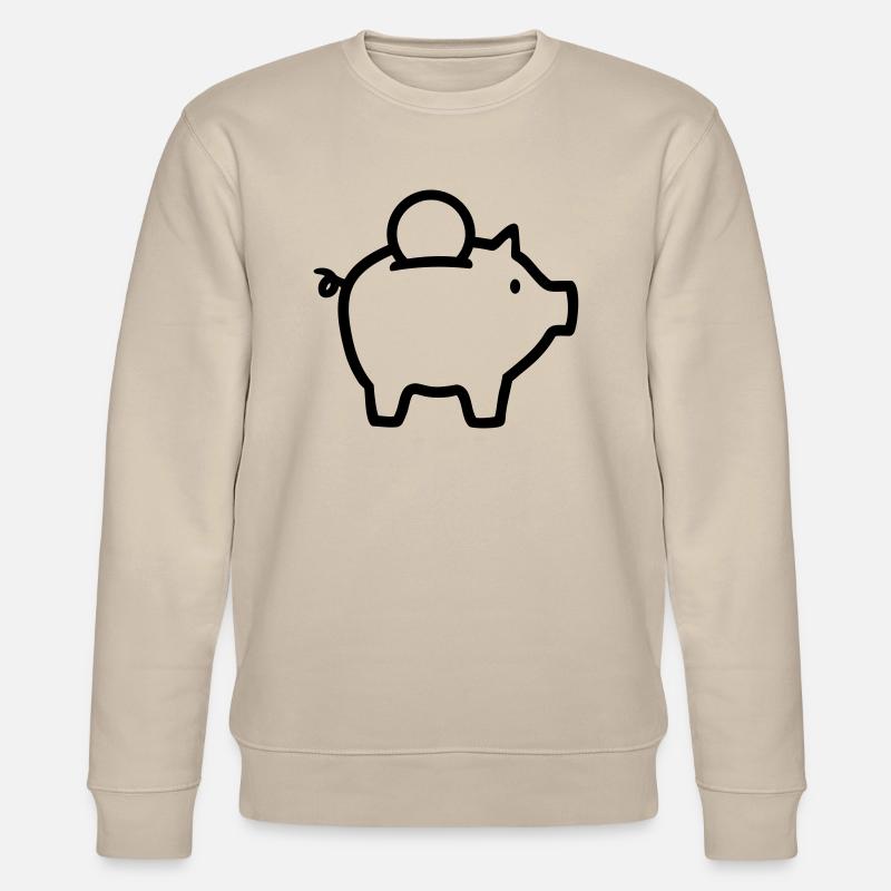 Sparschwein - Stanley/Stella Unisex Bio-Sweatshirt CHANGER  - Beige