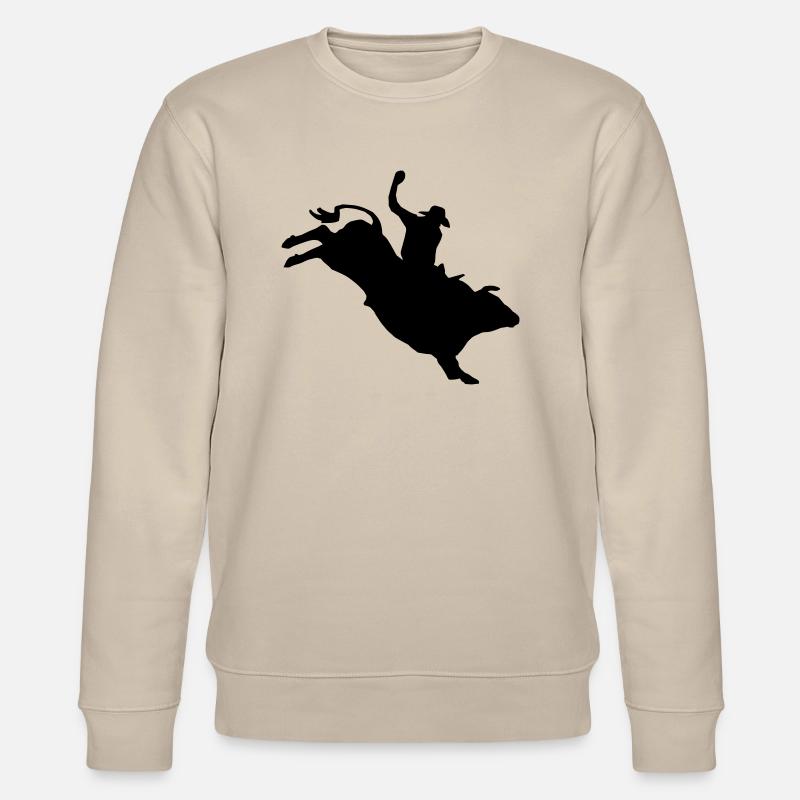 Bullriding - Stanley/Stella Unisex Bio-Sweatshirt CHANGER  - Beige