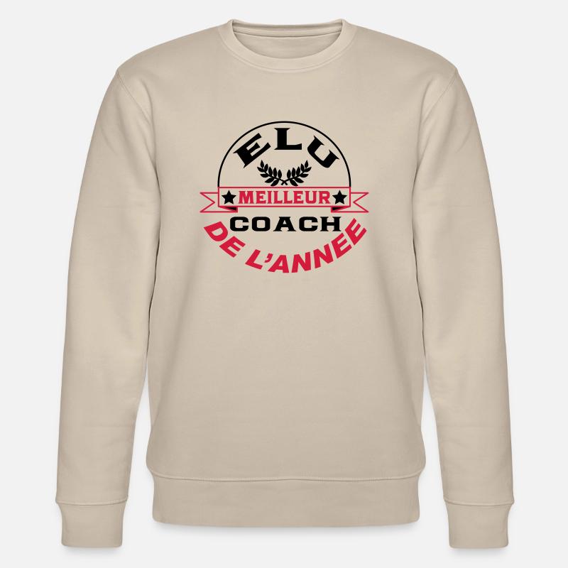 Elu meilleur coach de l'année - Sweat bio CHANGER Stanley/Stella Unisexe - beige