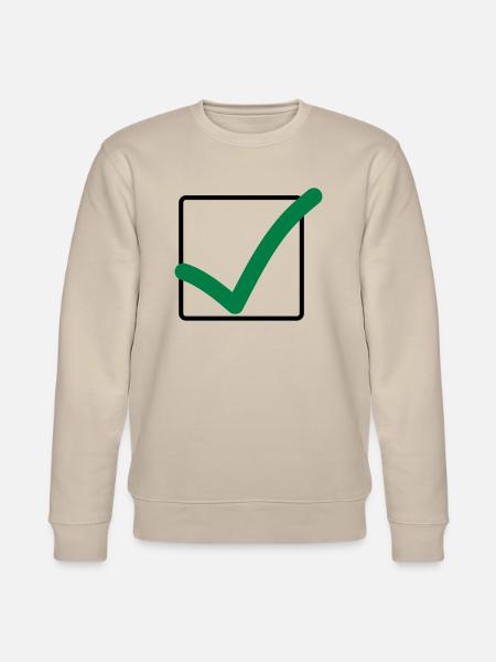 haekchen_02 - Stanley/Stella Unisex Bio-Sweatshirt CHANGER  - Beige