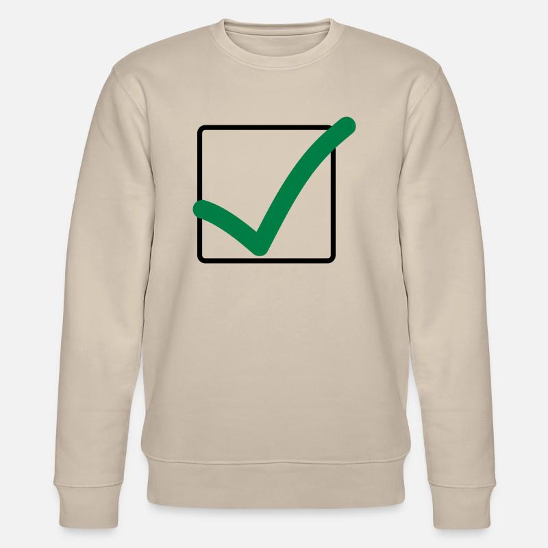 haekchen_02 - Stanley/Stella Unisex Bio-Sweatshirt CHANGER  - Beige