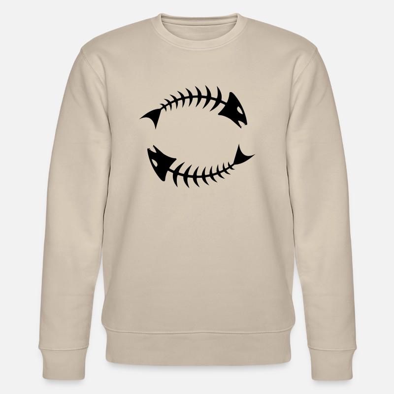 Double Fishbone Fishbone - Sweat bio CHANGER Stanley/Stella Unisexe - beige