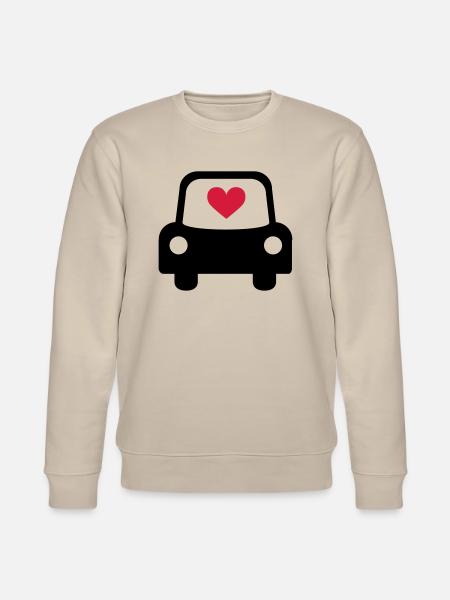 Auto Herz - Stanley/Stella Unisex Bio-Sweatshirt CHANGER  - Beige