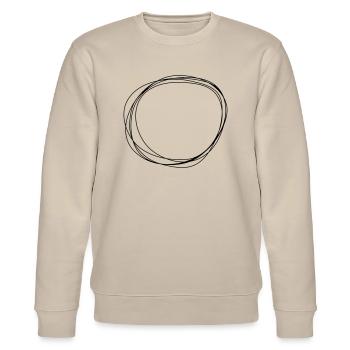 Circle - Stanley/Stella Unisex Bio-Sweatshirt CHANGER  - Beige - Vorne - Nik (191cm) & Marisol (170cm)