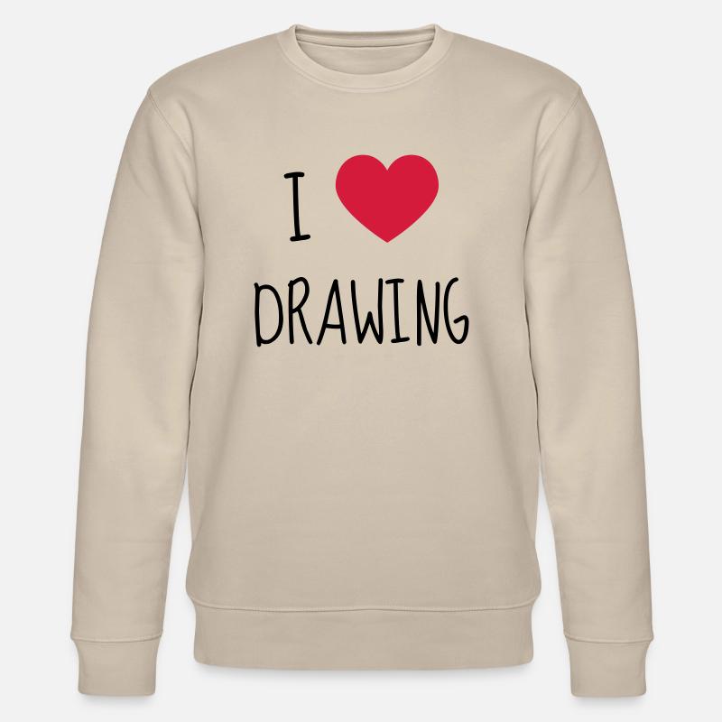 Dessin / Dessinateur / Drawing / Drawer - Sweat bio CHANGER Stanley/Stella Unisexe - beige