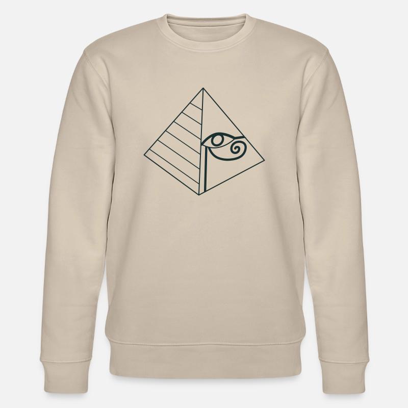 œil pyramidal - Sweat bio CHANGER Stanley/Stella Unisexe - beige