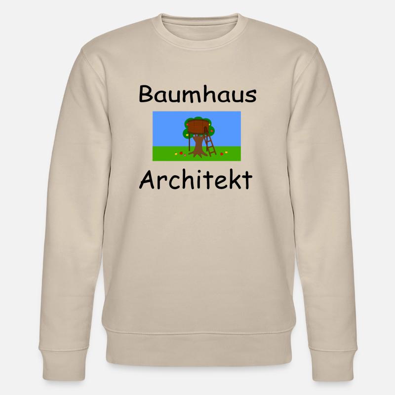 Baumhaus Architekt - Stanley/Stella Unisex Bio-Sweatshirt CHANGER  - Beige
