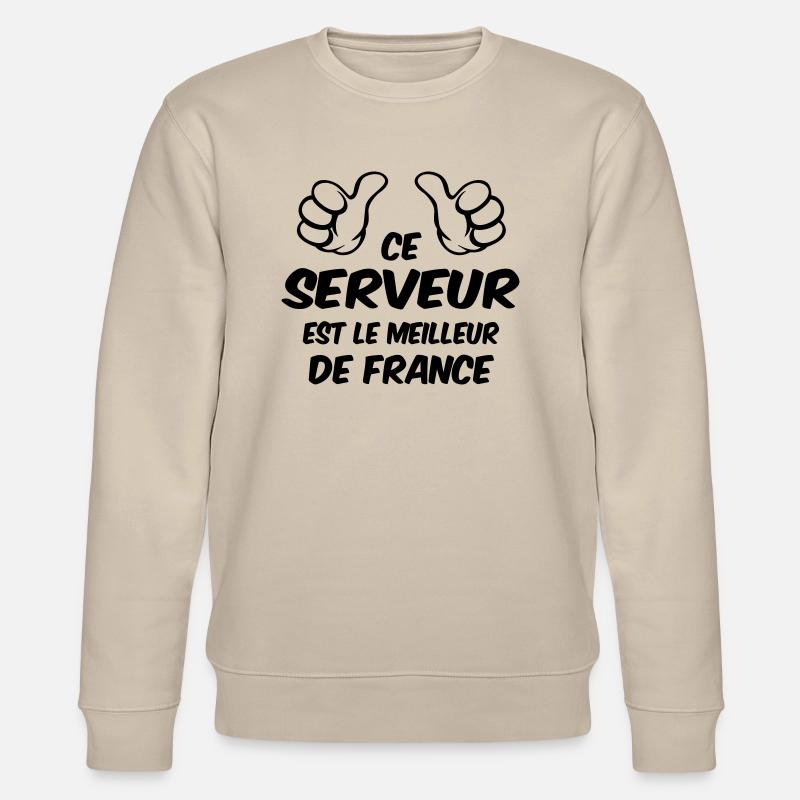 BESTER SERVER - Stanley/Stella Unisex Bio-Sweatshirt CHANGER  - Beige