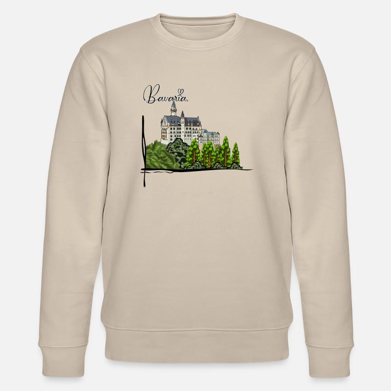 Schloss Neuschwanstein // Illustration - Stanley/Stella Unisex Bio-Sweatshirt CHANGER  - Beige