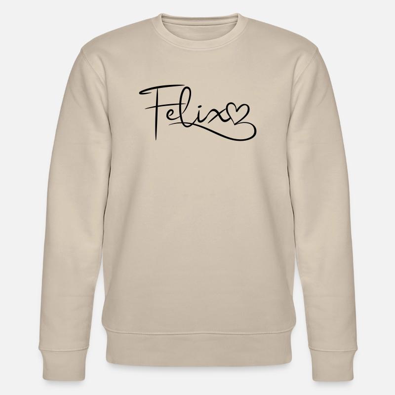 Felix, nom, prénom, déco - Sweat bio CHANGER Stanley/Stella Unisexe - beige