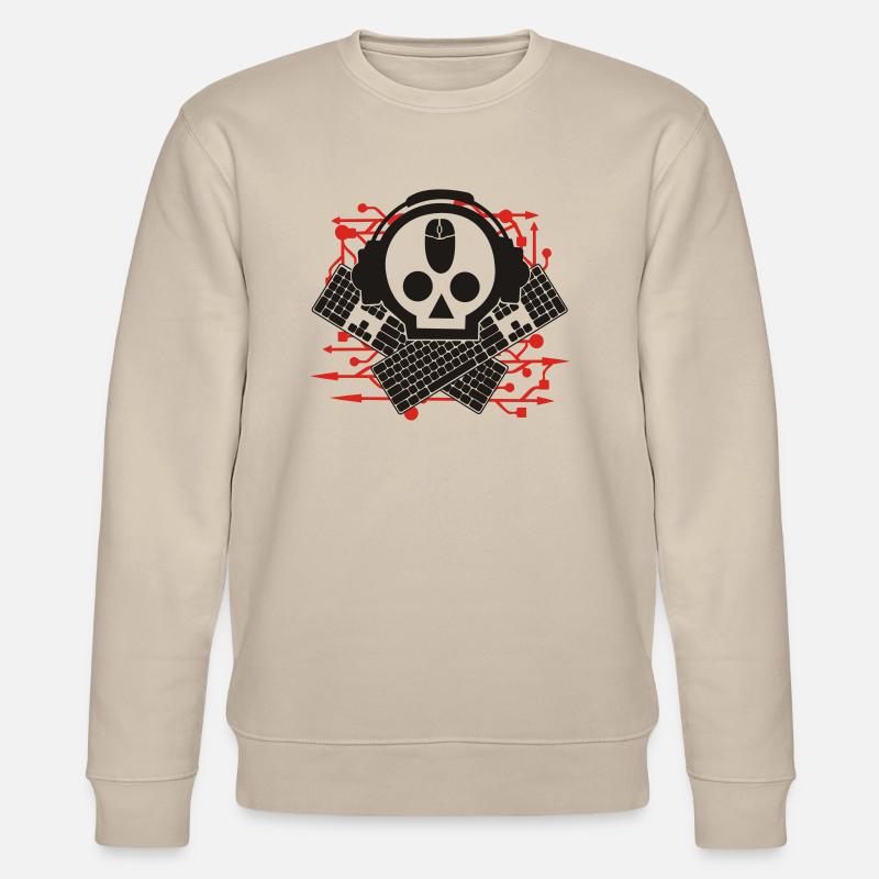 skully - Stanley/Stella Unisex Bio-Sweatshirt CHANGER  - Beige